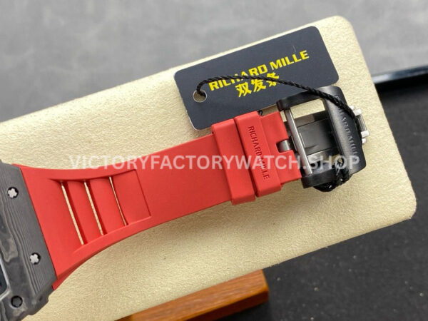 R7 Factory Richard Mille RM35-02 44.5mm Carbon Fiber Red Rubber Strap Skeletonized Dial (4) R7 Factory Richard Mille RM 35-02 44.5mm Carbon Fiber Red Rubber Strap Skeletonized Dial