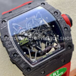 R7 Factory Richard Mille RM35-02 44.5mm Carbon Fiber Red Rubber Strap Skeletonized Dial (6) R7 Factory Richard Mille RM 35-02 44.5mm Carbon Fiber Red Rubber Strap Skeletonized Dial