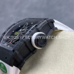 R7 Factory Richard Mille RM35-02 44.5mm Carbon Fiber White Rubber Strap Skeletonized Dial (1) R7 Factory Richard Mille RM 35-02 44.5mm Carbon Fiber White Rubber Strap Skeletonized Dial