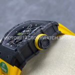 R7 Factory Richard Mille RM35-02 44.5mm Carbon Fiber Yellow Rubber Strap Skeletonized Dial (8) R7 Factory Richard Mille RM 35-02 44.5mm Carbon Fiber Yellow Rubber Strap Skeletonized Dial