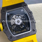 R7 Factory Richard Mille RM35-02 44.5mm Carbon Fiber Yellow Rubber Strap Skeletonized Dial (9) R7 Factory Richard Mille RM 35-02 44.5mm Carbon Fiber Yellow Rubber Strap Skeletonized Dial