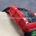 R7 Factory Richard Mille RM35-02 44.5mm Red Carbon Fiber Black Rubber Strap Skeletonized Dial (7) R7 Factory Richard Mille RM 35-02 44.5mm Red Carbon Fiber Black Rubber Strap Skeletonized Dial