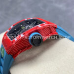 R7 Factory Richard Mille RM35-02 44.5mm Red Carbon Fiber Blue Rubber Strap Skeletonized Dial (10) R7 Factory Richard Mille RM 35-02 44.5mm Red Carbon Fiber Blue Rubber Strap Skeletonized Dial