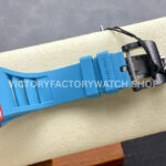 R7 Factory Richard Mille RM35-02 44.5mm Red Carbon Fiber Blue Rubber Strap Skeletonized Dial (6) R7 Factory Richard Mille RM 35-02 44.5mm Red Carbon Fiber Blue Rubber Strap Skeletonized Dial