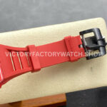 R7 Factory Richard Mille RM 35-02 44.5mm Red Carbon Fiber Red Rubber Strap Skeletonized Dial