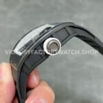 RM Factory Richard Mille RM 055 42.7mm Black Ceramic Black Rubber Strap Skeletonized White Dial