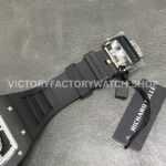 RM Factory Richard Mille RM 055 42.7mm Black Ceramic Black Rubber Strap Skeletonized White Dial