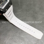 RM Factory Richard Mille RM 055 42.7mm Black Ceramic White Rubber Strap Skeletonized White Dial (6) RM Factory Richard Mille RM 055 42.7mm Black Ceramic White Rubber Strap Skeletonized White Dial