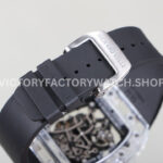 RM Factory Richard Mille RM 055 42.7mm Synthetic Crystal Black Rubber Strap Skeletonized Blac (7) RM Factory Richard Mille RM 055 42.7mm Synthetic Crystal Black Rubber Strap Skeletonized Black Dial