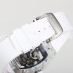 RM Factory Richard Mille RM 055 42.7mm Synthetic Crystal White Rubber Strap Skeletonized Whit (5) RM Factory Richard Mille RM 055 42.7mm Synthetic Crystal White Rubber Strap Skeletonized White Dial