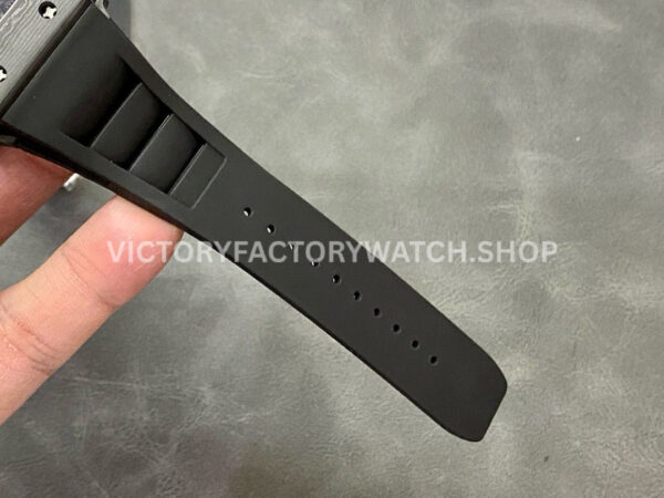 RM Factory Richard Mille RM 12-01 39mm Black Carbon Fiber Black Rubber Strap Skeletonized Black D (3) RM Factory Richard Mille RM 12-01 39mm Black Carbon Fiber Black Rubber Strap Skeletonized Black Dial