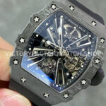 RM Factory Richard Mille RM 12-01 39mm Black Carbon Fiber Black Rubber Strap Skeletonized Black D (4) RM Factory Richard Mille RM 12-01 39mm Black Carbon Fiber Black Rubber Strap Skeletonized Black Dial