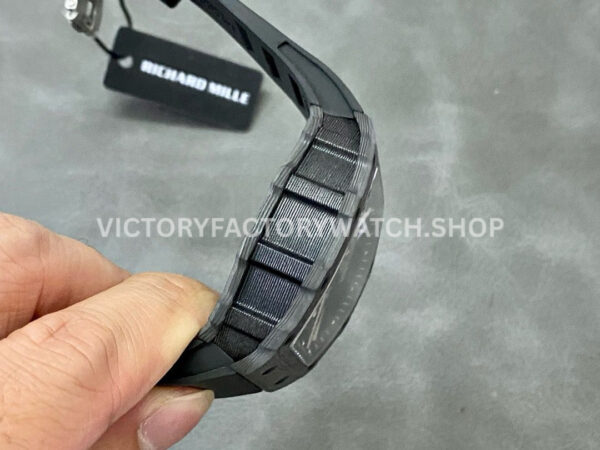 RM Factory Richard Mille RM 12-01 39mm Black Carbon Fiber Black Rubber Strap Skeletonized Black D (6) RM Factory Richard Mille RM 12-01 39mm Black Carbon Fiber Black Rubber Strap Skeletonized Black Dial