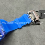 RM Factory Richard Mille RM 12-01 39mm Blue Synthetic Crystal Blue Rubber Strap Skeletonized Bl (1) RM Factory Richard Mille RM 12-01 39mm Blue Synthetic Crystal Blue Rubber Strap Skeletonized Black Dial