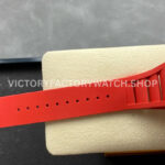 RM Factory Richard Mille RM 12-01 39mm Red Carbon Fiber Red Rubber Strap Skeletonized Black Dial