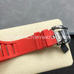 RM Factory Richard Mille RM 12-01 39mm Red Carbon Fiber Red Rubber Strap Skeletonized Black Dial