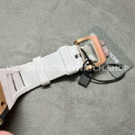 RM Factory Richard Mille RM 21-01 43mm Titanium Carbon Fiber White Rubber Strap Arabic numerals Skeletonized Silver Dial