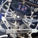 RM Factory Richard Mille RM 21-01 43mm Titanium Carbon Fiber White Rubber Strap Arabic numerals Skeletonized White Dial