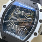 RM Factory Richard Mille RM 21-02 43mm Titanium Black Rubber Strap Tourbillon Skeleton Dial ( RM Factory Richard Mille RM 21-02 43mm Titanium Black Rubber Strap Tourbillon Skeleton Dial