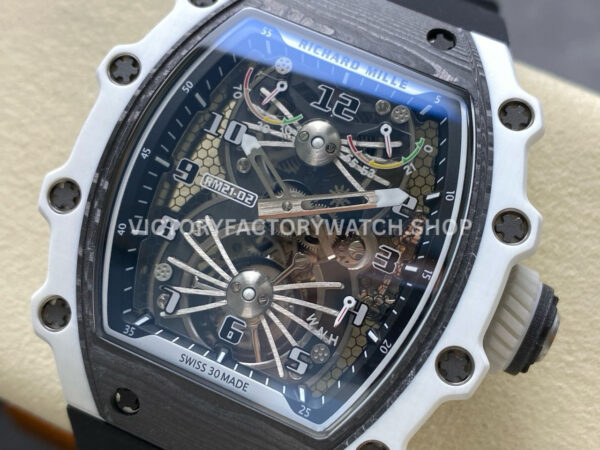 RM Factory Richard Mille RM 21-02 43mm Titanium Black Rubber Strap Tourbillon Skeleton Dial ( RM Factory Richard Mille RM 21-02 43mm Titanium Black Rubber Strap Tourbillon Skeleton Dial