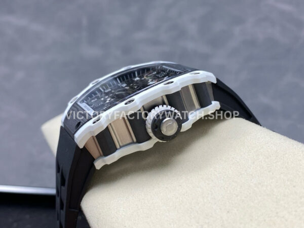 RM Factory Richard Mille RM 21-02 43mm Titanium Black Rubber Strap Tourbillon Skeleton Dial ( (10) RM Factory Richard Mille RM 21-02 43mm Titanium Black Rubber Strap Tourbillon Skeleton Dial