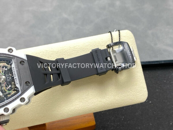 RM Factory Richard Mille RM 21-02 43mm Titanium Black Rubber Strap Tourbillon Skeleton Dial ( (4) RM Factory Richard Mille RM 21-02 43mm Titanium Black Rubber Strap Tourbillon Skeleton Dial