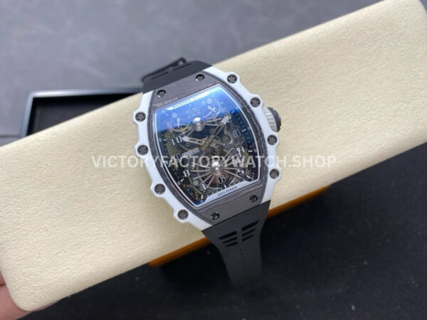 RM Factory Richard Mille RM 21-02 43mm Titanium Black Rubber Strap Tourbillon Skeleton Dial ( (7) RM Factory Richard Mille RM 21-02 43mm Titanium Black Rubber Strap Tourbillon Skeleton Dial