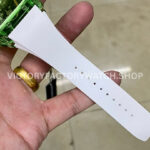 RM Factory Richard Mille RM 26-01 44mm Green Synthetic Crystal White Rubber Strap Panda Skeletonized White Dial