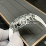 RM Factory Richard Mille RM 26-01 44mm Synthetic Crystal White Rubber Strap Panda Skeletonized White Dial