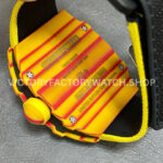 RM Factory Richard Mille RM 27-03 Rafael Nadal Tourbillon 47.77mm Yellow Carbon Fiber Textile Strap Skeletonized Dial