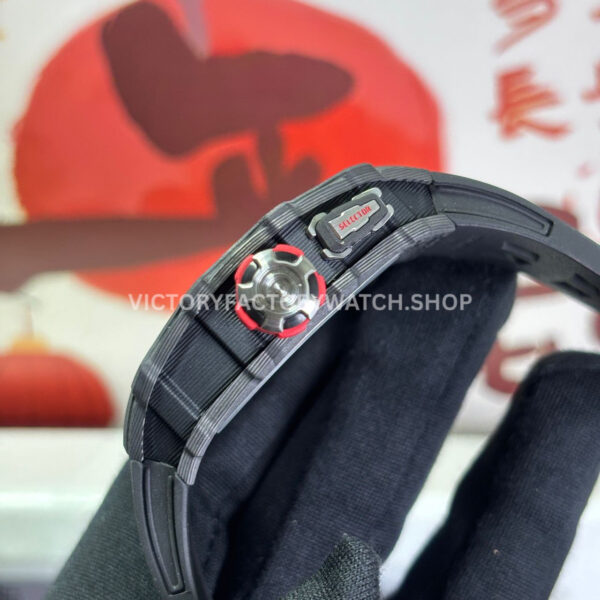 RM Factory Richard Mille RM 35-03 43mm Black Carbon Fiber Black Rubber Strap Black Skeletoniz ( RM Factory Richard Mille RM 35-03 43mm Black Carbon Fiber Black Rubber Strap Black Skeletonized Dial