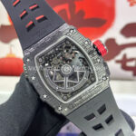RM Factory Richard Mille RM 35-03 43mm Black Carbon Fiber Black Rubber Strap Black Skeletoniz (1) RM Factory Richard Mille RM 35-03 43mm Black Carbon Fiber Black Rubber Strap Black Skeletonized Dial