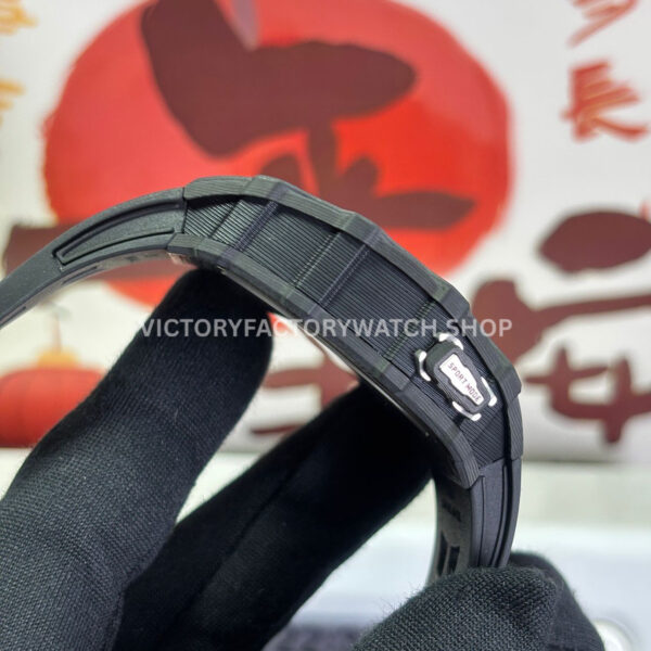 RM Factory Richard Mille RM 35-03 43mm Black Carbon Fiber Black Rubber Strap Black Skeletoniz ( (3) RM Factory Richard Mille RM 35-03 43mm Black Carbon Fiber Black Rubber Strap Black Skeletonized Dial