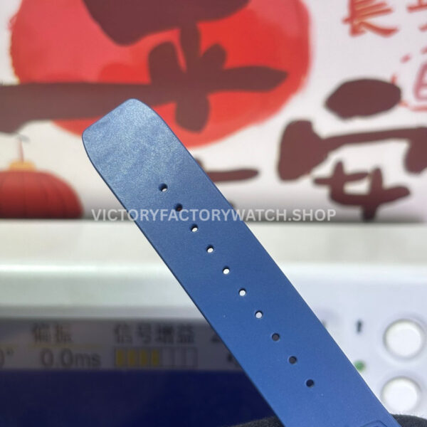 RM Factory Richard Mille RM 35-03 43mm Fiber Light Carbon Blue Rubber Strap Black Skeletonized ( (3) RM Factory Richard Mille RM 35-03 43mm Fiber Light Carbon Blue Rubber Strap Black Skeletonized Dial