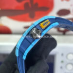 RM Factory Richard Mille RM 35-03 43mm Fiber Light Carbon Blue Rubber Strap Black Skeletonized ( (6) RM Factory Richard Mille RM 35-03 43mm Fiber Light Carbon Blue Rubber Strap Black Skeletonized Dial
