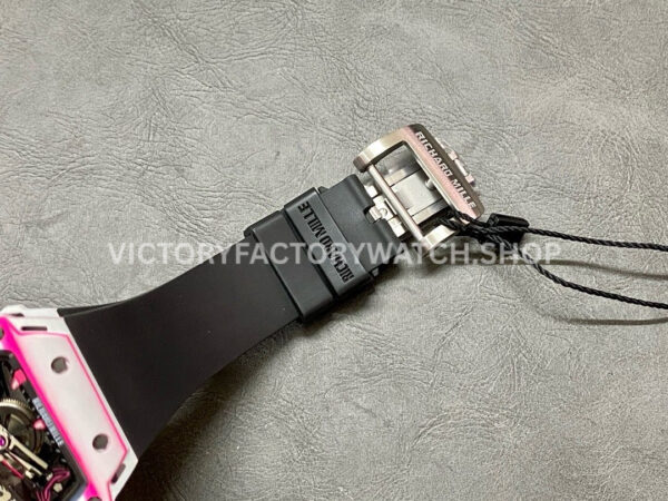 RM Factory Richard Mille RM 38-02 43.7mm Black Carbon Fiber Black Rubber Strap Skeletonized Dial (1) RM Factory Richard Mille RM 38-02 43.7mm Carbon Fiber Black Rubber Strap Skeletonized Dial