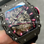 RM Factory Richard Mille RM 38-02 43.7mm Carbon Fiber Black Textile Strap Skeletonized Dial (2) RM Factory Richard Mille RM 38-02 43.7mm Black Carbon Fiber Black Textile Strap Skeletonized Dial