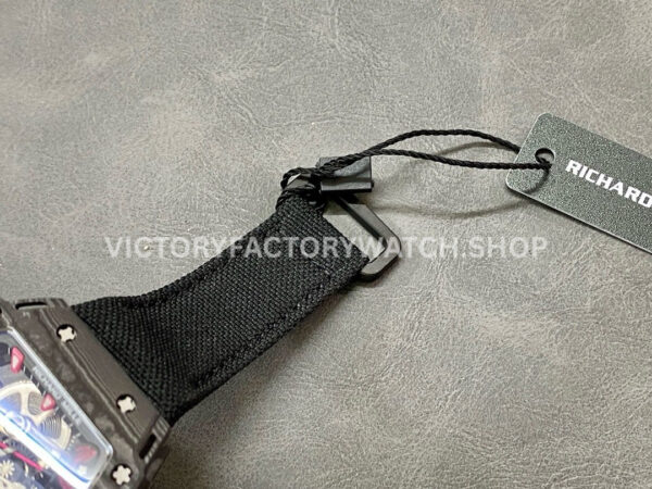RM Factory Richard Mille RM 38-02 43.7mm Carbon Fiber Black Textile Strap Skeletonized Dial (4) RM Factory Richard Mille RM 38-02 43.7mm Black Carbon Fiber Black Textile Strap Skeletonized Dial