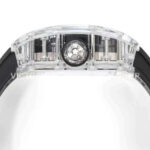 RM Factory Richard Mille RM 38-02 43.7mm Synthetic Crystal Black Rubber Strap Skeletonized Black Dia (1) RM Factory Richard Mille RM 38-02 43.7mm Synthetic Crystal Black Rubber Strap Skeletonized Black Dial