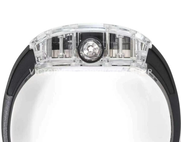 RM Factory Richard Mille RM 38-02 43.7mm Synthetic Crystal Black Rubber Strap Skeletonized Black Dia (1) RM Factory Richard Mille RM 38-02 43.7mm Synthetic Crystal Black Rubber Strap Skeletonized Black Dial