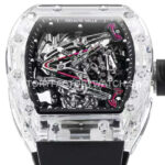 RM Factory Richard Mille RM 38-02 43.7mm Synthetic Crystal Black Rubber Strap Skeletonized Black Dia ( (3) RM Factory Richard Mille RM 38-02 43.7mm Synthetic Crystal Black Rubber Strap Skeletonized Black Dial