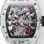 RM Factory Richard Mille RM 38-02 43.7mm Synthetic Crystal Black Rubber Strap Skeletonized Black Dia ( (5) RM Factory Richard Mille RM 38-02 43.7mm Synthetic Crystal Black Rubber Strap Skeletonized Black Dial