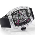 RM Factory Richard Mille RM 38-02 43.7mm Synthetic Crystal Black Rubber Strap Skeletonized Black Dia ( (9) RM Factory Richard Mille RM 38-02 43.7mm Synthetic Crystal Black Rubber Strap Skeletonized Black Dial