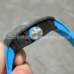 RM Factory Richard Mille RM 53-01 43mm Carbon Fiber Blue Rubber Strap Skeletonized Black Dial (2) RM Factory Richard Mille RM 53-01 43mm Carbon Fiber Blue Rubber Strap Skeletonized Black Dial
