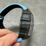 RM Factory Richard Mille RM 53-01 43mm Carbon Fiber Canvas Rubber Strap Skeletonized Black Dial ( (3) RM Factory Richard Mille RM 53-01 43mm Carbon Fiber Canvas Rubber Strap Skeletonized Black Dial