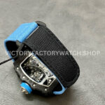 RM Factory Richard Mille RM 53-01 43mm Carbon Fiber Canvas Rubber Strap Skeletonized Black Dial ( (4) RM Factory Richard Mille RM 53-01 43mm Carbon Fiber Canvas Rubber Strap Skeletonized Black Dial