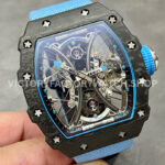 RM Factory Richard Mille RM 53-01 43mm Carbon Fiber Canvas Rubber Strap Skeletonized Black Dial ( (6) RM Factory Richard Mille RM 53-01 43mm Carbon Fiber Canvas Rubber Strap Skeletonized Black Dial