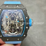 RM Factory Richard Mille RM 53-01 43mm Carbon Fiber Canvas Rubber Strap Skeletonized Black Dial ( (7) RM Factory Richard Mille RM 53-01 43mm carbon fiber canvas rubber strap skeletonized black dial