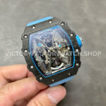 RM Factory Richard Mille RM 53-01 43mm Carbon Fiber Canvas Rubber Strap Skeletonized Black Dial ( (8) RM Factory Richard Mille RM 53-01 43mm Carbon Fiber Canvas Rubber Strap Skeletonized Black Dial