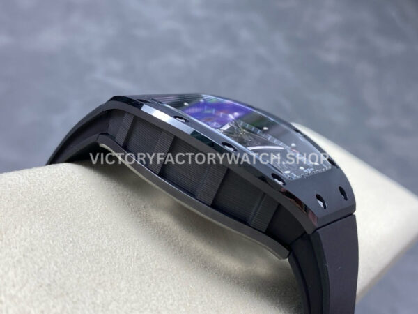 RM Factory Richard Mille RM 61-01 42.7mm Black Ceramic Black Rubber Strap Black Skeleton Dial (2) RM Factory Richard Mille RM 61-01 42.7mm Black Ceramic Black Rubber Strap Black Skeleton Dial